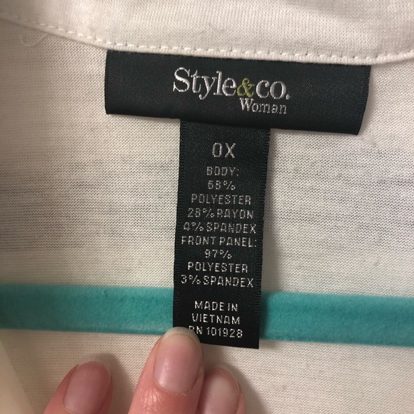 Sheer White Button Down Blouse w/ Studded Collar - Picture 4 of 9